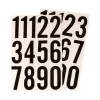 Hy-Ko 3 in. Reflective Black Vinyl Number Set 0-9 Self-Adhesive 1 pk (Pack of 10)