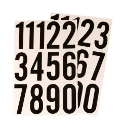 Hy-Ko 3 in. Reflective Black Vinyl Number Set 0-9 Self-Adhesive 1 pk (Pack of 10)