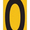Hy-Ko 5 in. Reflective Vinyl Black 3 Number Self-Adhesive