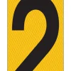 Hy-Ko 5 in. Reflective Vinyl Black 2 Number Self-Adhesive