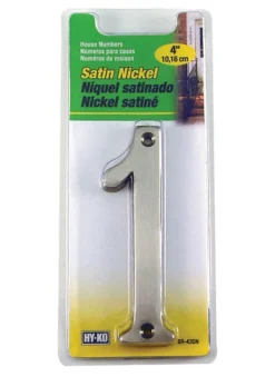 Hy-Ko 4 in. Silver Nickel Nail-On Number 1 1 pc. (Pack of 3)