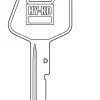 Hy-Ko Automotive Key Blank Single sided For General Motors (Pack of 10)