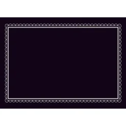 Hy-Ko Black Blank Sign 8.5 in. H x 12 in. W