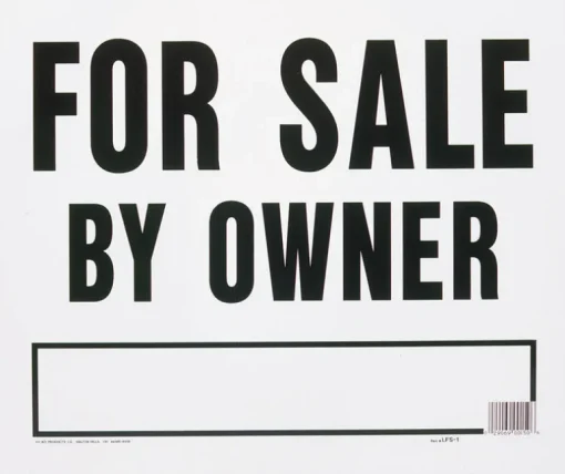 Hy-Ko English For Sale by Owner Sign Plastic 23 in. H x 24 in. W