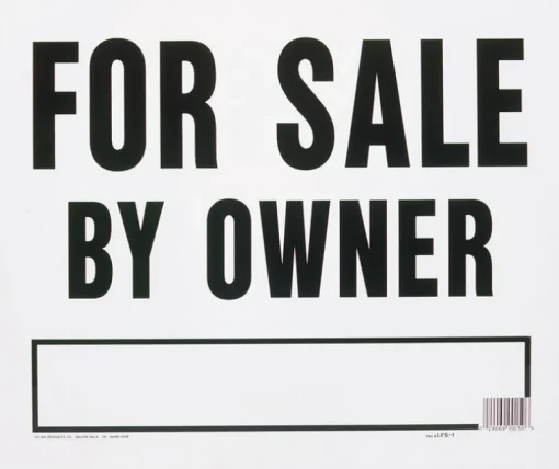 Hy-Ko English For Sale by Owner Sign Plastic 23 in. H x 24 in. W