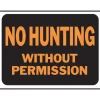 Hy-Ko English No Hunting without Permission Sign Plastic 9 in. H x 12 in. W (Pack of 10)