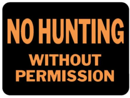 Hy-Ko English No Hunting without Permission Sign Plastic 9 in. H x 12 in. W (Pack of 10)