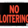 Hy-Ko English No Loitering Sign Plastic 9 in. H x 12 in. W (Pack of 10)