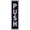 Hy-Ko English Push Sign Aluminum 8 in. H x 2 in. W (Pack of 10)