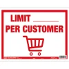 Hy-Ko English White Informational Sign 10 in. H x 14 in. W