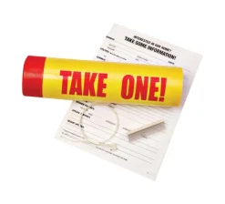 Hy-Ko English Yellow Informational Sign 3 in. H X 12 in. W