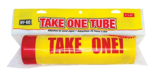 Hy-Ko English Yellow Informational Sign 3 in. H X 12 in. W