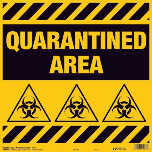 Hy-Ko English Yellow Informational Sign 11 in. H x 11 in. W