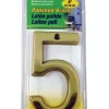 Hy-Ko Gold Brass Nail-On Number 5 1 pc. 4 in. (Pack of 3)