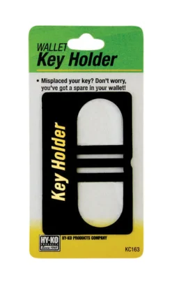 Hy-Ko Hider Wallet Card Key Plastic Black Carded (Pack of 5)