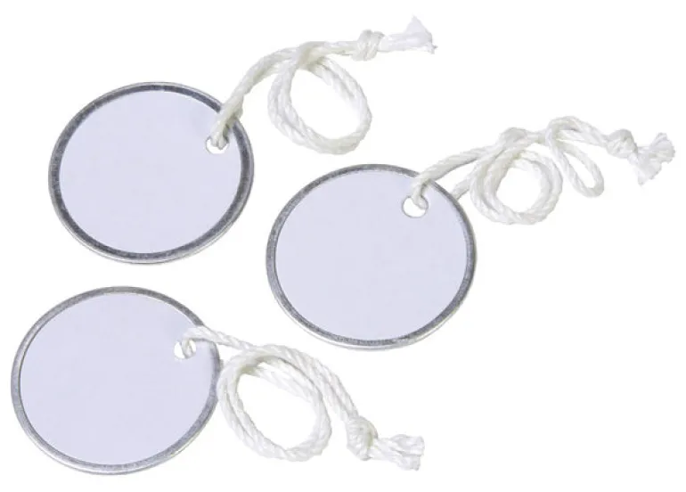 Hy-Ko Paper Id Tag W/String Metal Rim Tilt Bin Refill Pack