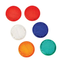 Hy-Ko Round Assorted Reflectors 6 pk