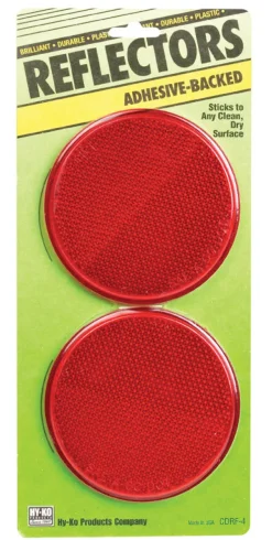 Hy-Ko Round Red Reflectors 2 pk (Pack of 12)