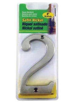 Hy-Ko Silver Nickel Nail-On Number 2 1 pc. 4 in. (Pack of 3)