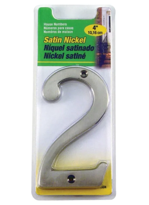 Hy-Ko Silver Nickel Nail-On Number 2 1 pc. 4 in. (Pack of 3)