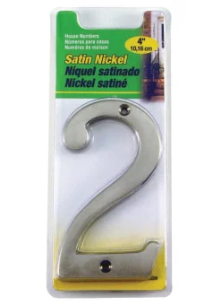 Hy-Ko Silver Nickel Nail-On Number 2 1 pc. 4 in. (Pack of 3)