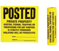 Hy-Ko Tyvek English Yellow Informational Sign 11 in. H X 11 in. W