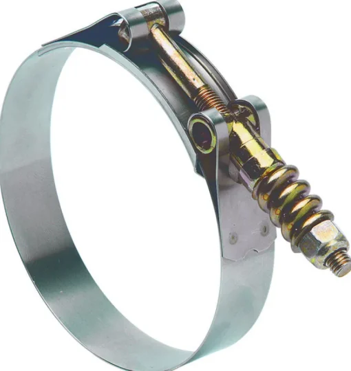 Ideal Tridon Tridon 4-9/16 in. 4-7/8 in. SAE 456 Hose Clamp Stainless Steel Band Spring Loaded T-Bol