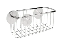 iDesign 4 H X 9 in. W X 4 in. L Chrome Silver Shower Basket