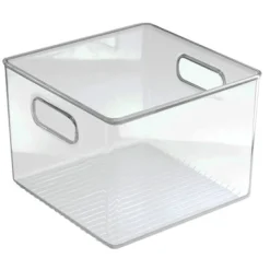 iDesign 0.13 cu ft Clear Storage Bin 6 in. H X 6 in. W X 6 in. D