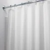 iDesign 72 in. H X 72 in. W White Solid Shower Curtain Liner Polyester