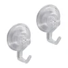 iDesign 3 in. H X 2 in. W X 2 in. L Clear Robe Hook