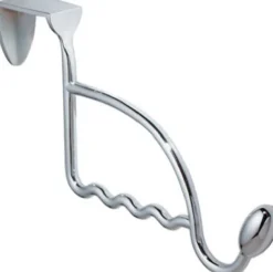 iDesign 4-1/2 in. L Chrome Silver Metal Medium Over-the-Door Garment Hook 1 pk
