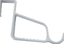 iDesign 1-3/4 in. L White Plastic Small/Medium Over the Door Valet Hanger 1 pk