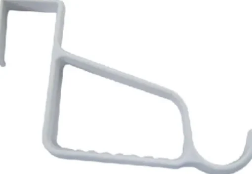 iDesign 1-3/4 in. L White Plastic Small/Medium Over the Door Valet Hanger 1 pk