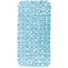 iDesign 26-1/2 in. L X 13-3/4 in. W Blue Vinyl Bath Mat
