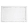 iDesign 34 in. L X 21 in. W White Microfiber Polyester Bath Spa Rug