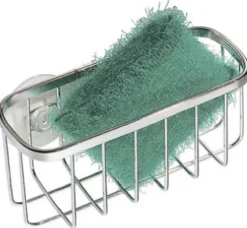 iDesign 5.75 in. L X 5.25 in. W X 2.25 in. H Stainless Steel Suction Sink Center