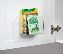 iDesign Affixx Clear Cabinet Organizer 5 in. H X 3 in. W X 5.88 in. D