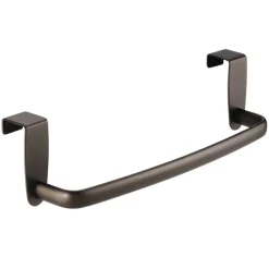 iDesign Axis Bronze Over the Cabinet Towel Bar 9 in. L Steel