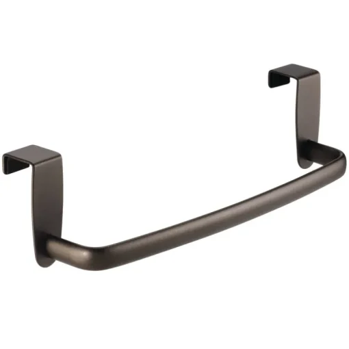 iDesign Axis Bronze Over the Cabinet Towel Bar 9 in. L Steel