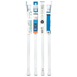 iDesign Cameo Shower Curtain Rod 42 in. L White