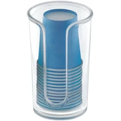 iDesign Clarity Clear Plastic Cup Dispenser