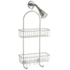 iDesign Classico 2 26 in. H X 5 in. W X 12 in. L Satin Silver Shower Caddy