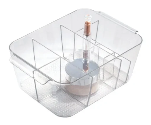 iDesign Clear Cosmetic Organizer 3-5/8 in. H X 10-13/32 in. W X 7.1 in. D