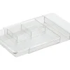 iDesign Clear Drawer Organizer 1.25 in. H X 7.75 in. W X 11.25 in. D