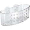 iDesign Clear Plastic Sponge and Scrubber Holder