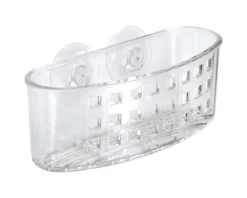 iDesign Clear Plastic Sponge and Scrubber Holder
