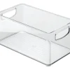 iDesign Clear Storage Bin 5 in. H X 6 in. W X 10 in. D Stackable