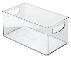 iDesign Clear Storage Bin 5 in. H X 6 in. W X 10 in. D Stackable