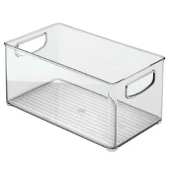 iDesign Clear Storage Bin 5 in. H X 6 in. W X 10 in. D Stackable
